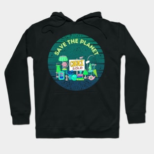 save the planet, shop garage sales Hoodie